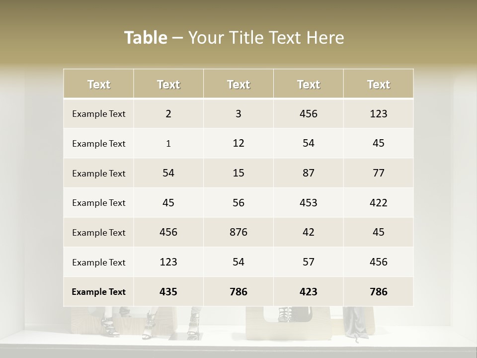 Window Glass Fashion PowerPoint Template
