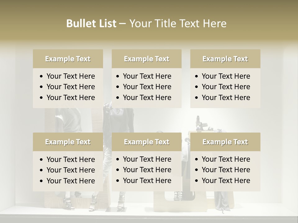 Window Glass Fashion PowerPoint Template