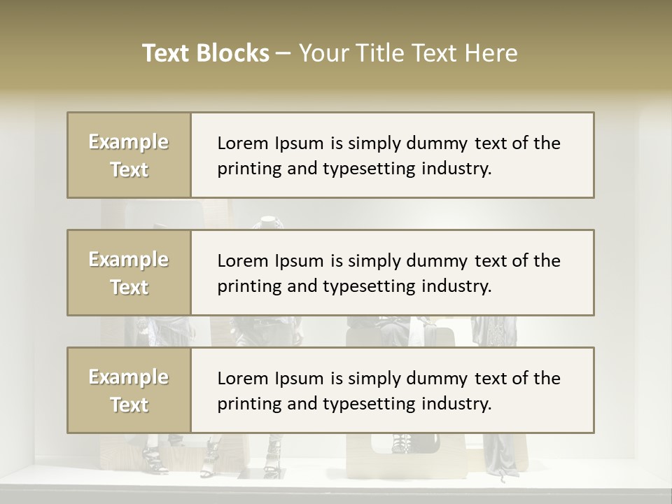 Window Glass Fashion PowerPoint Template