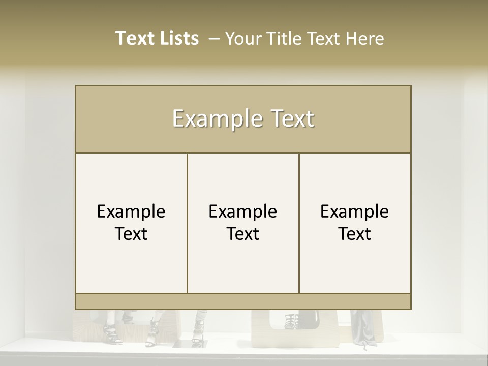 Window Glass Fashion PowerPoint Template