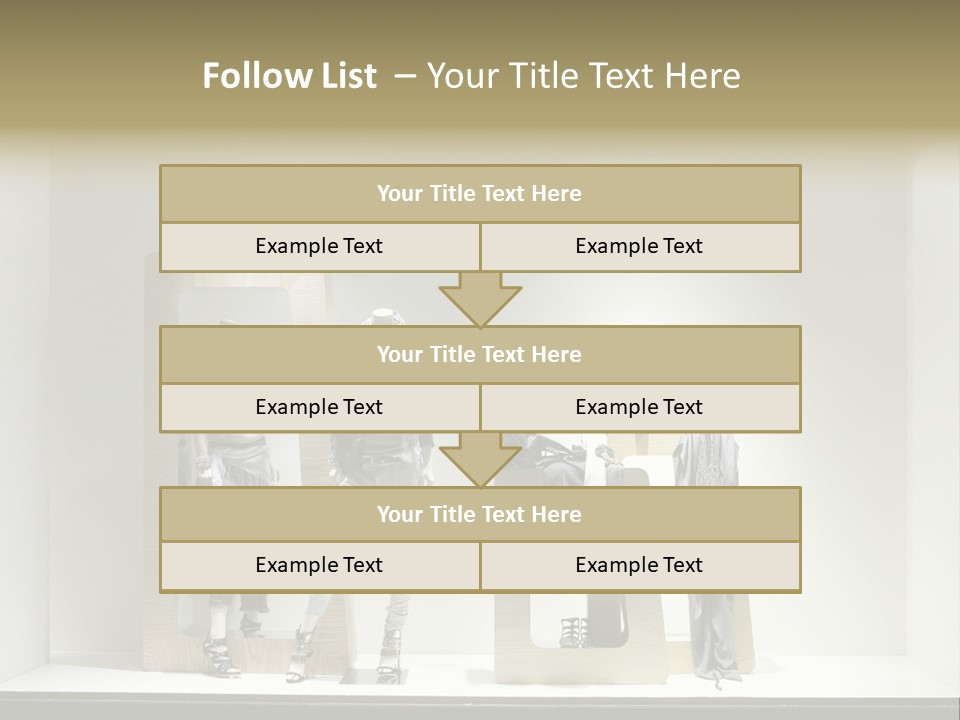 Window Glass Fashion PowerPoint Template