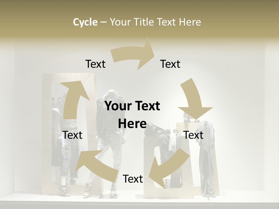 Window Glass Fashion PowerPoint Template