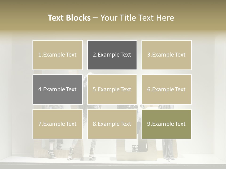 Window Glass Fashion PowerPoint Template