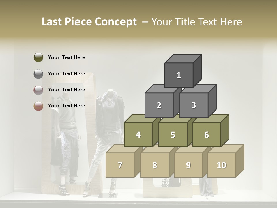 Window Glass Fashion PowerPoint Template