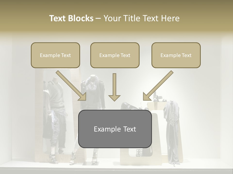 Window Glass Fashion PowerPoint Template