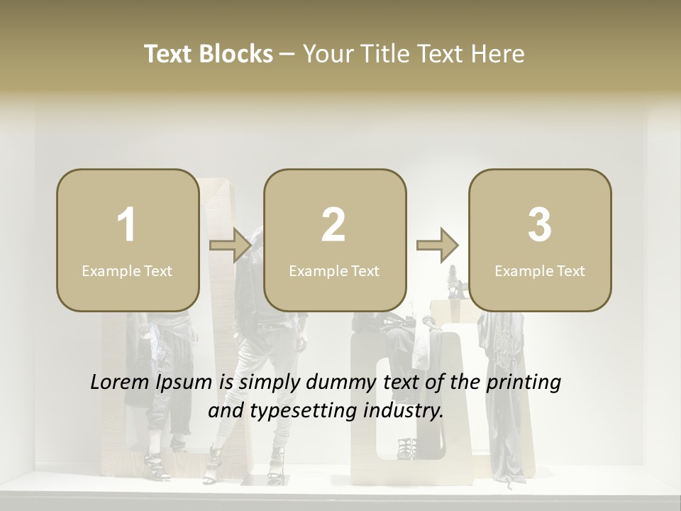 Window Glass Fashion PowerPoint Template