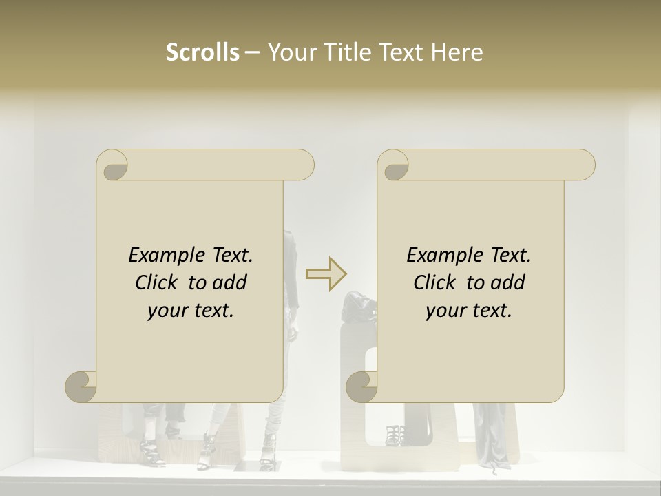 Window Glass Fashion PowerPoint Template
