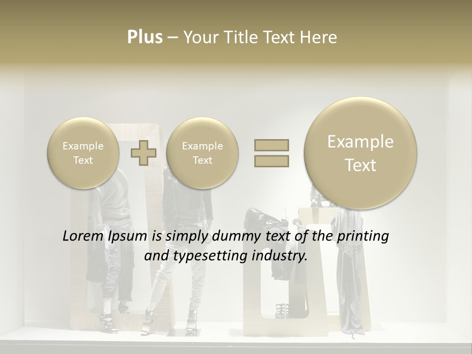 Window Glass Fashion PowerPoint Template