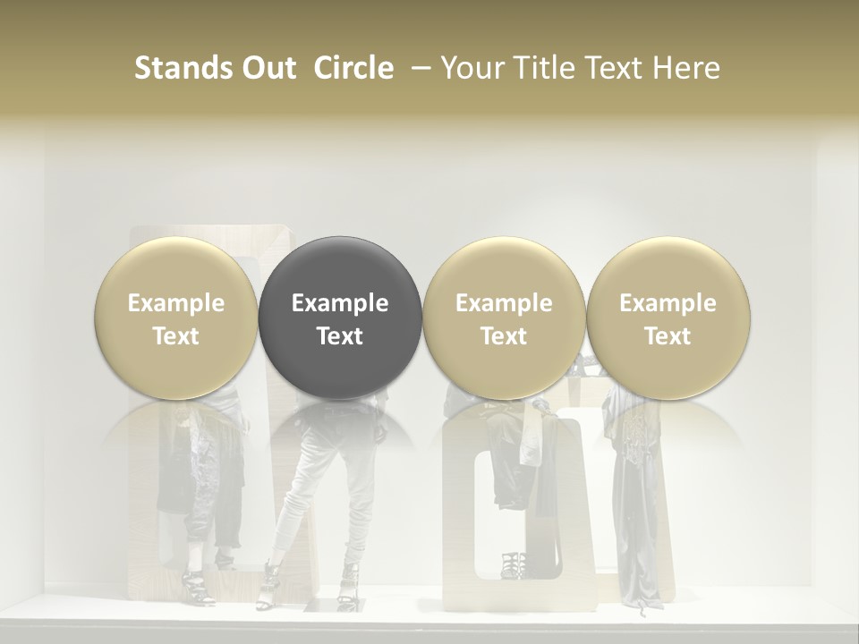 Window Glass Fashion PowerPoint Template