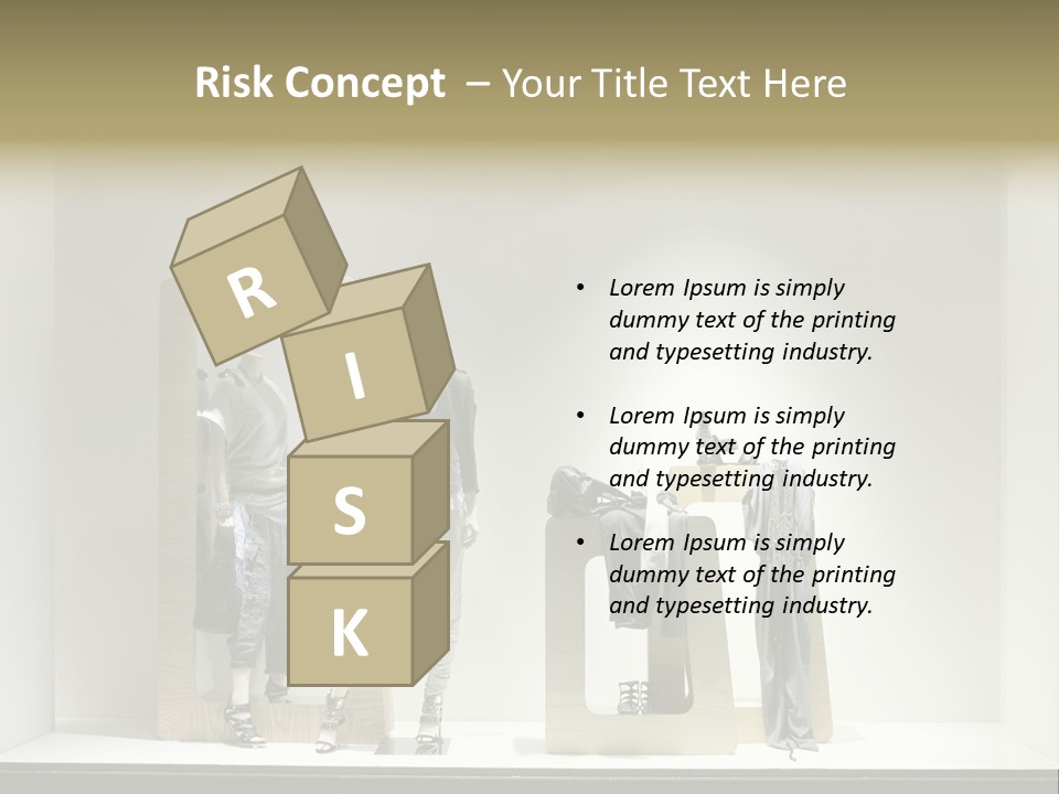 Window Glass Fashion PowerPoint Template