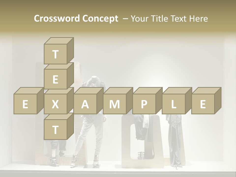 Window Glass Fashion PowerPoint Template