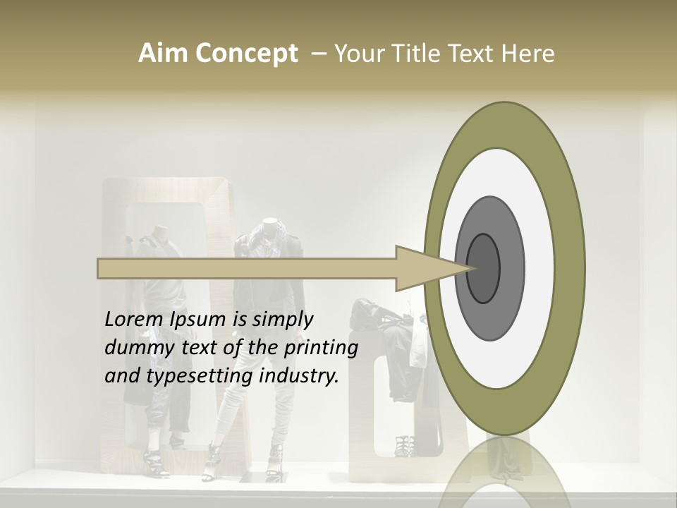 Window Glass Fashion PowerPoint Template