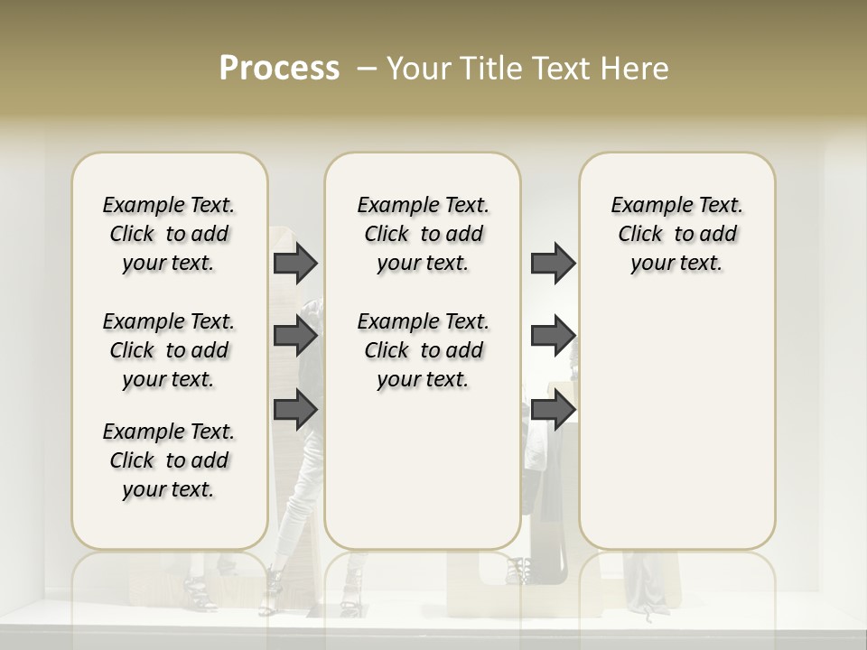 Window Glass Fashion PowerPoint Template
