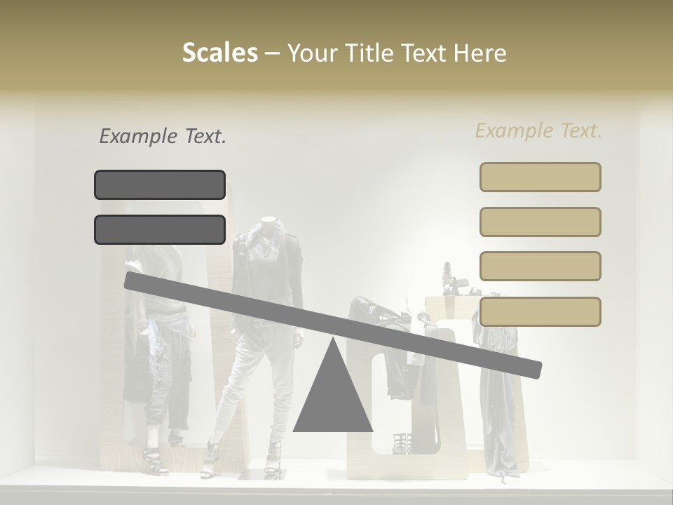 Window Glass Fashion PowerPoint Template