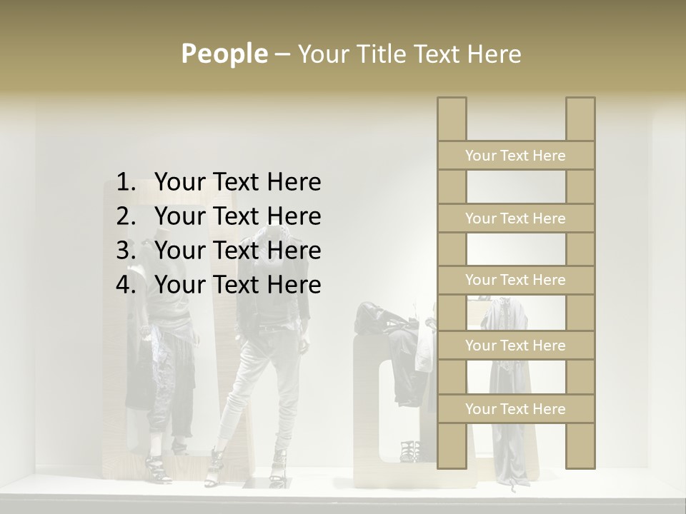 Window Glass Fashion PowerPoint Template