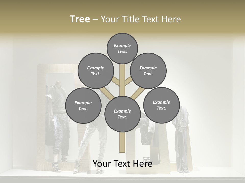 Window Glass Fashion PowerPoint Template