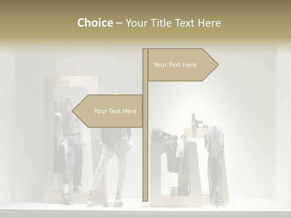 Window Glass Fashion PowerPoint Template