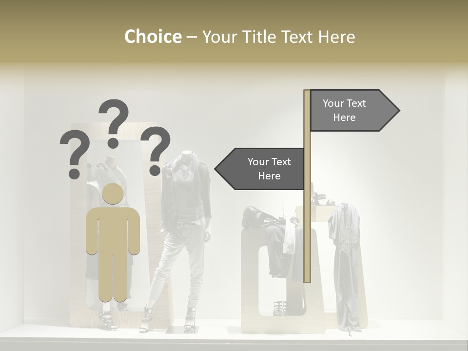 Window Glass Fashion PowerPoint Template