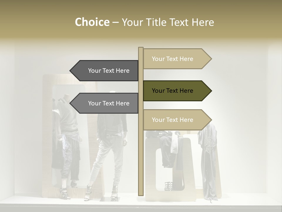 Window Glass Fashion PowerPoint Template