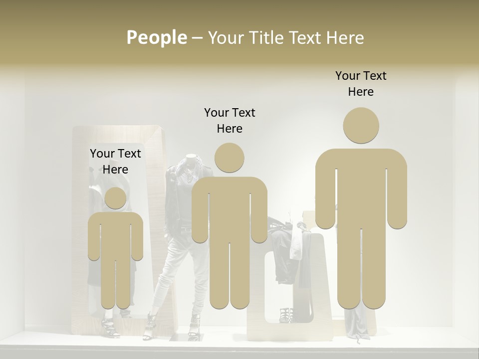 Window Glass Fashion PowerPoint Template