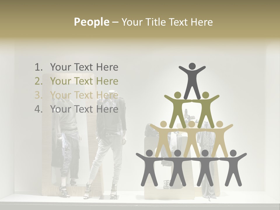 Window Glass Fashion PowerPoint Template