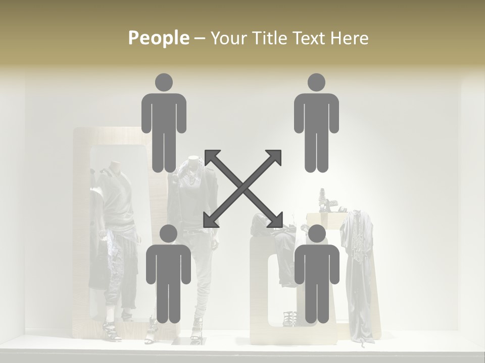 Window Glass Fashion PowerPoint Template