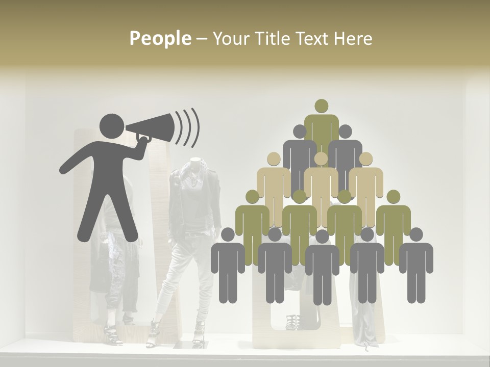 Window Glass Fashion PowerPoint Template