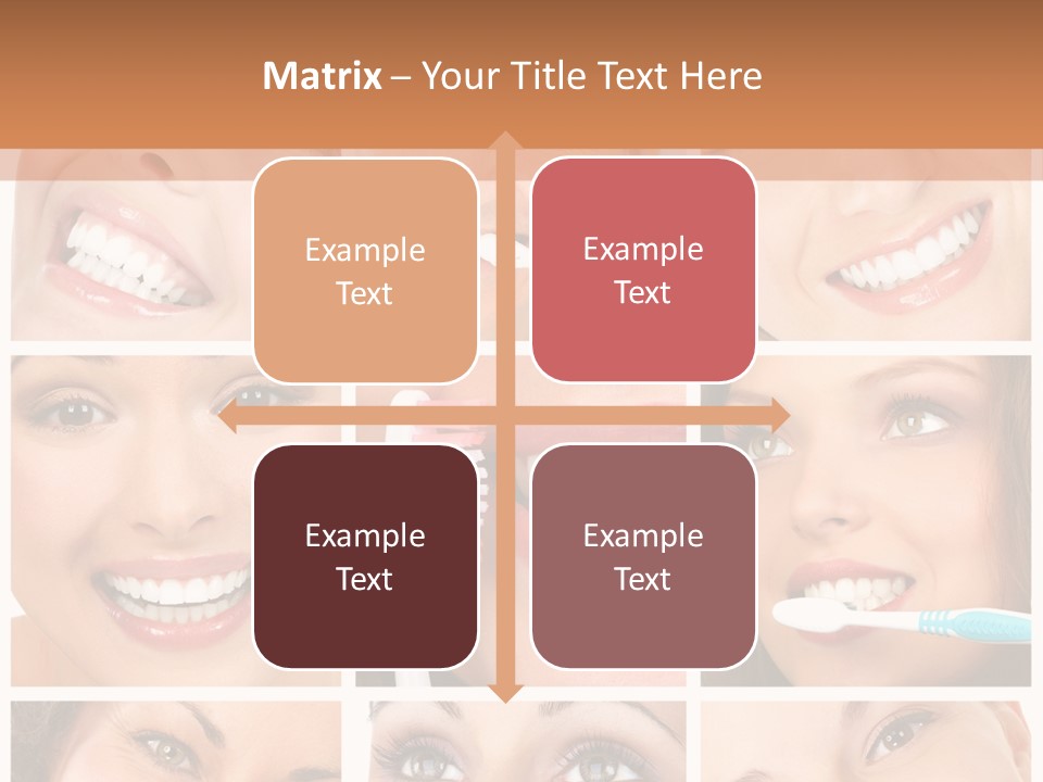 Mouth Female Dentist PowerPoint Template