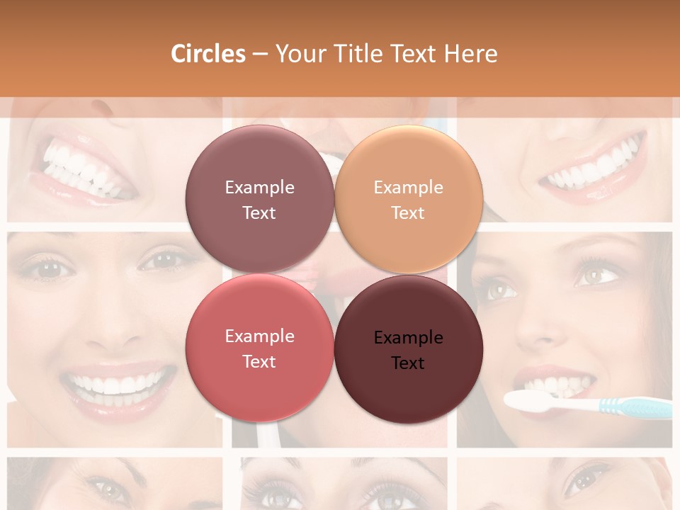 Mouth Female Dentist PowerPoint Template