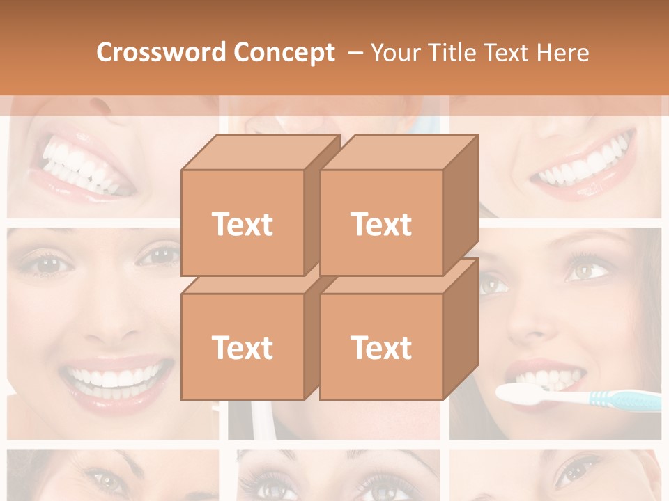 Mouth Female Dentist PowerPoint Template