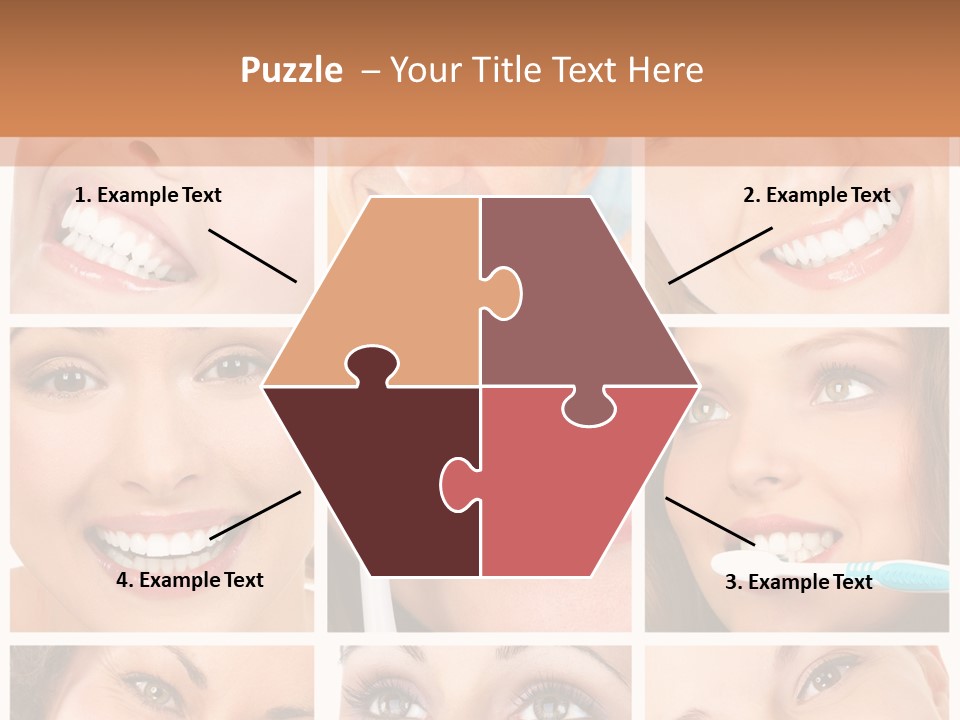 Mouth Female Dentist PowerPoint Template