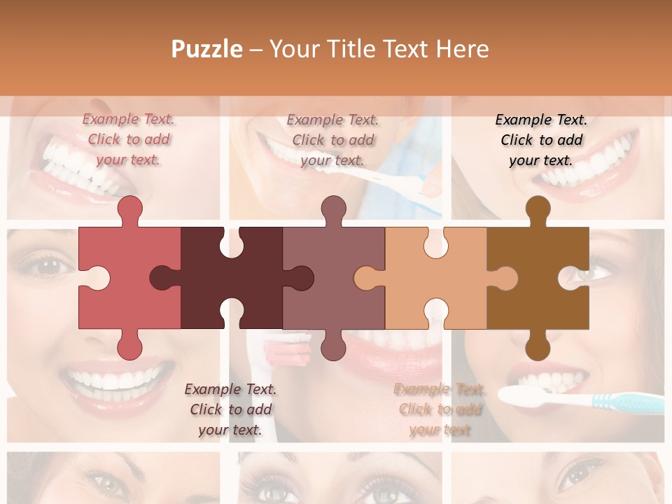 Mouth Female Dentist PowerPoint Template