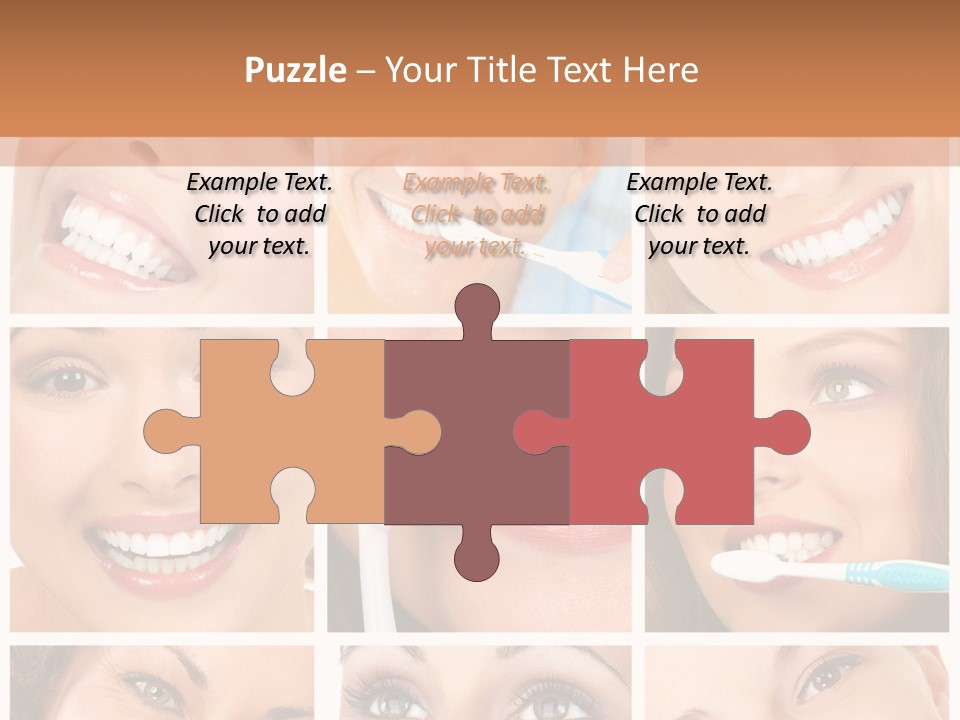 Mouth Female Dentist PowerPoint Template