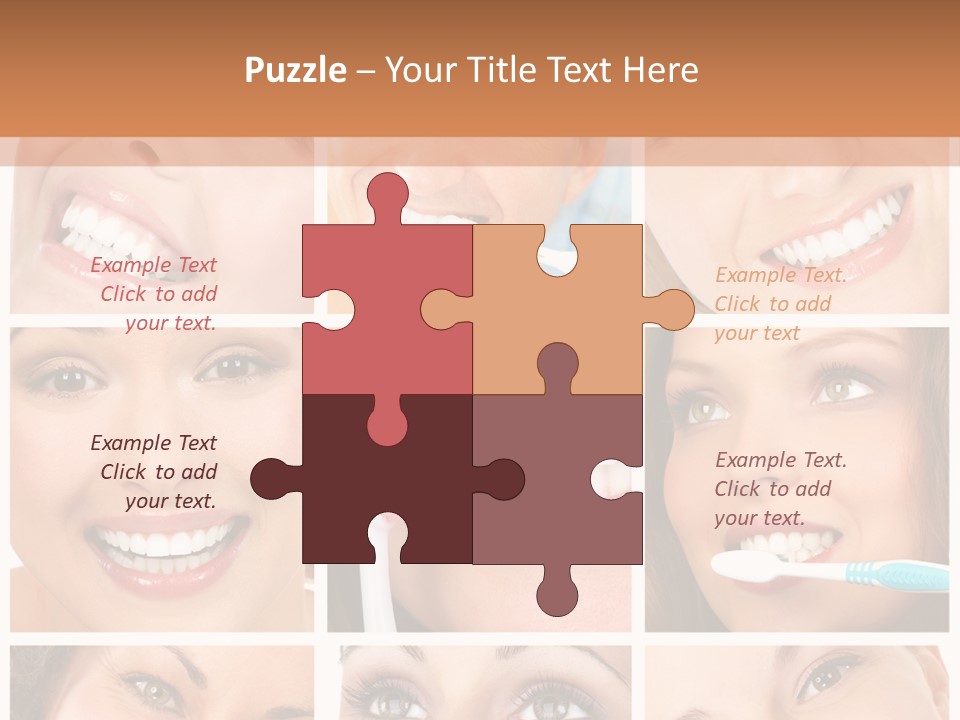 Mouth Female Dentist PowerPoint Template
