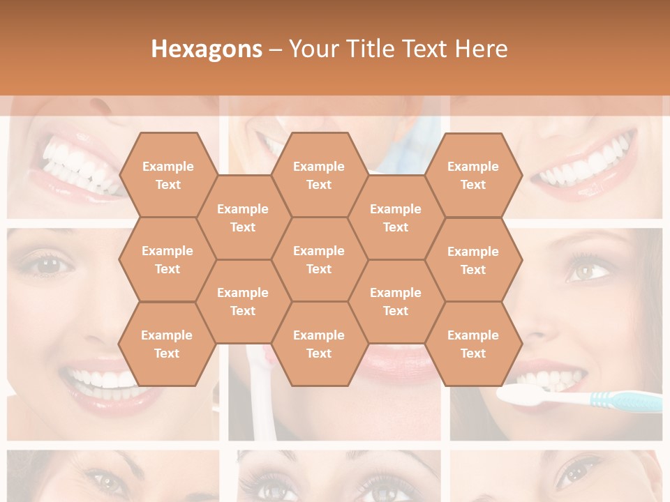 Mouth Female Dentist PowerPoint Template