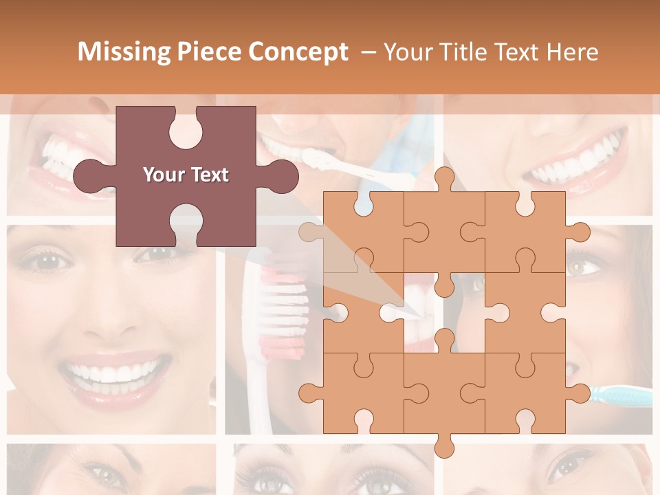 Mouth Female Dentist PowerPoint Template