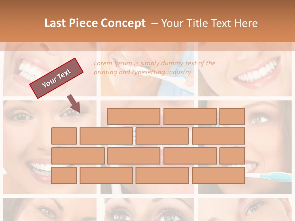 Mouth Female Dentist PowerPoint Template