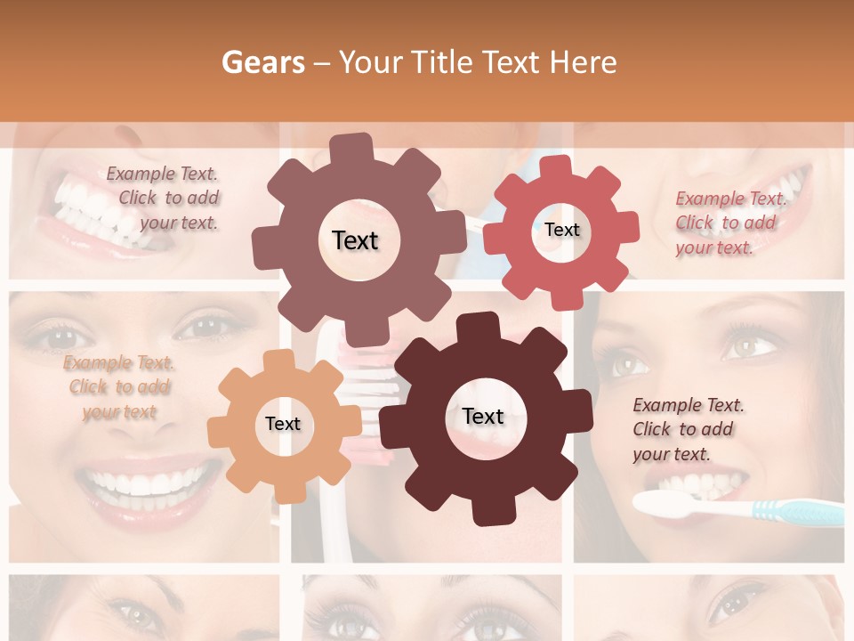 Mouth Female Dentist PowerPoint Template