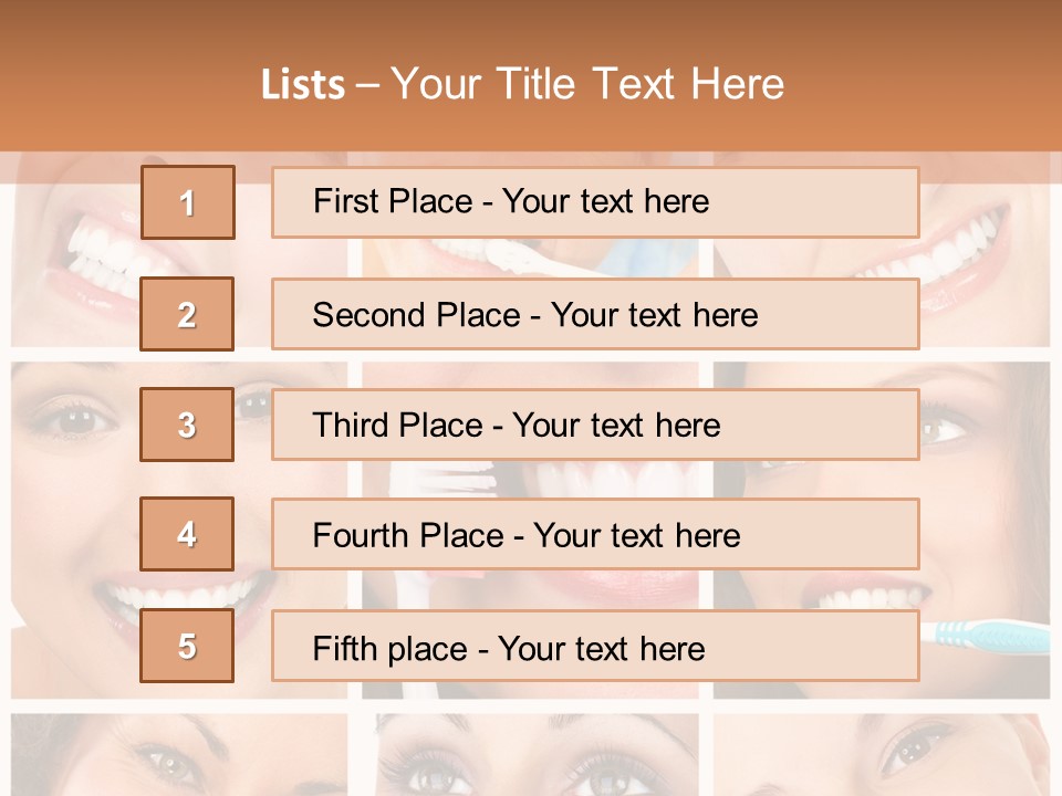 Mouth Female Dentist PowerPoint Template