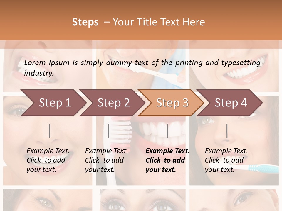 Mouth Female Dentist PowerPoint Template
