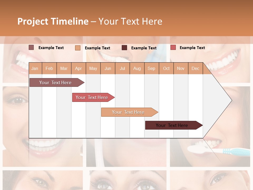 Mouth Female Dentist PowerPoint Template