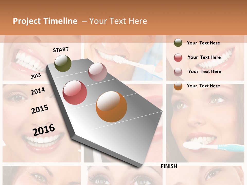 Mouth Female Dentist PowerPoint Template