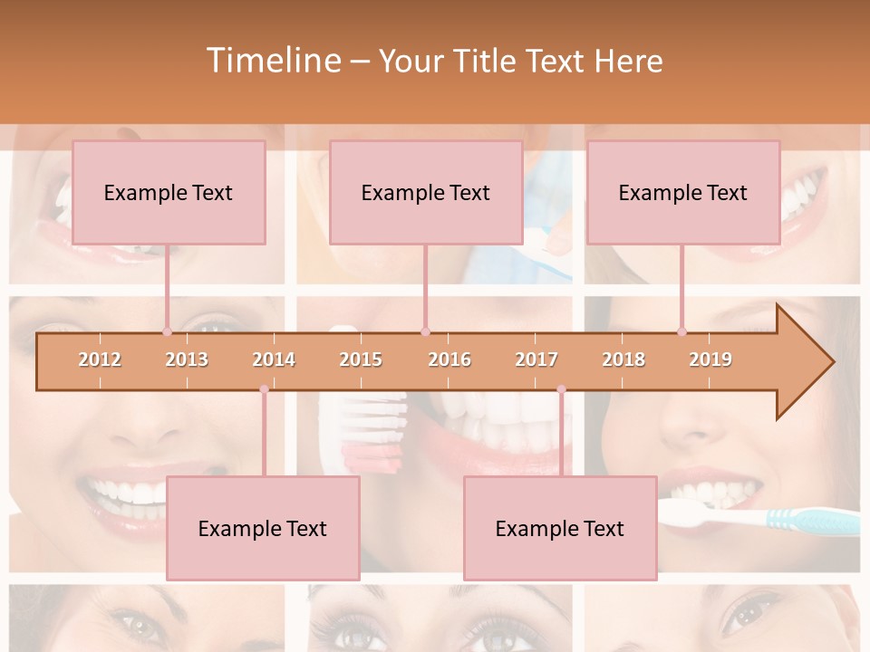 Mouth Female Dentist PowerPoint Template