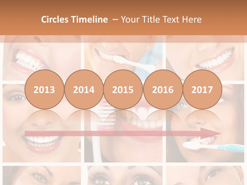 Mouth Female Dentist PowerPoint Template