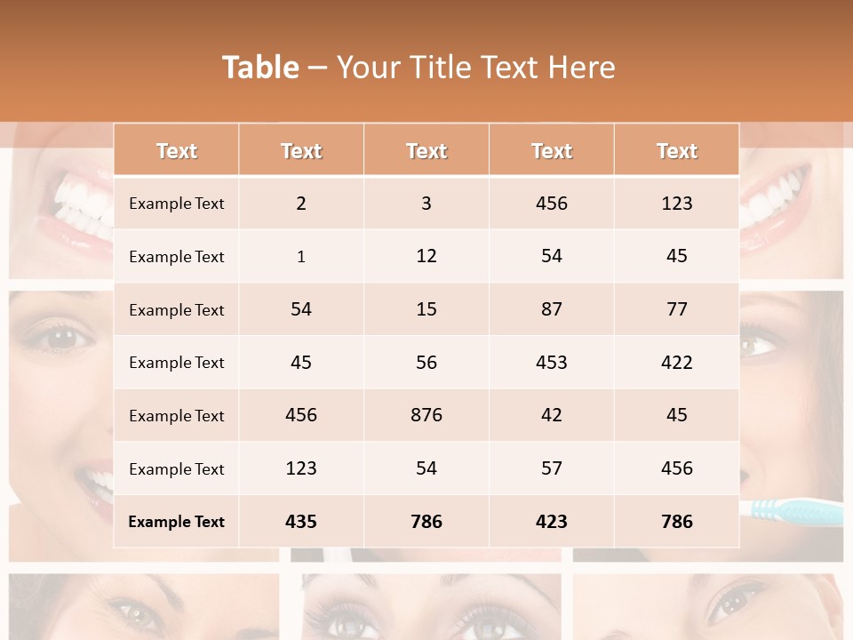 Mouth Female Dentist PowerPoint Template