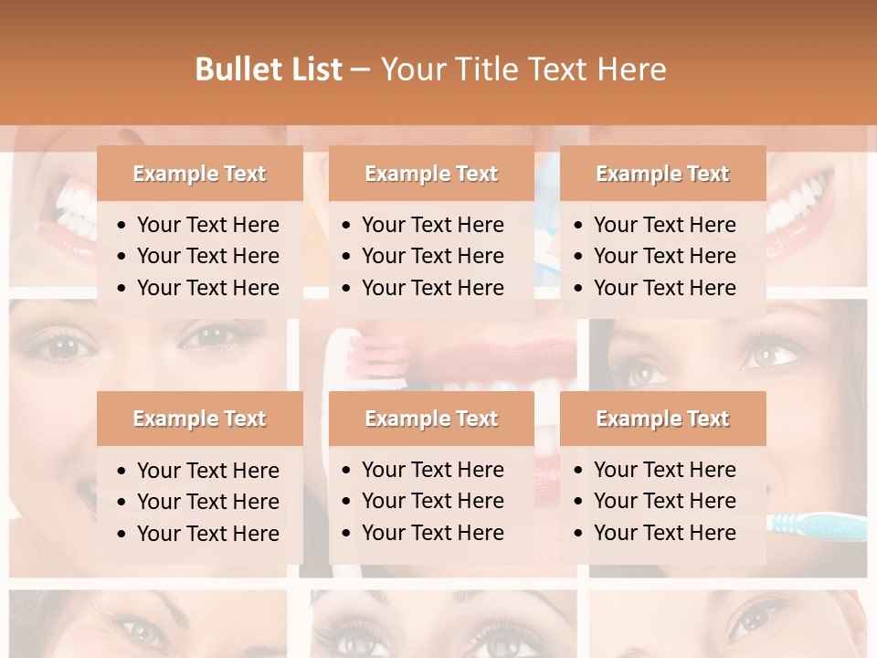 Mouth Female Dentist PowerPoint Template