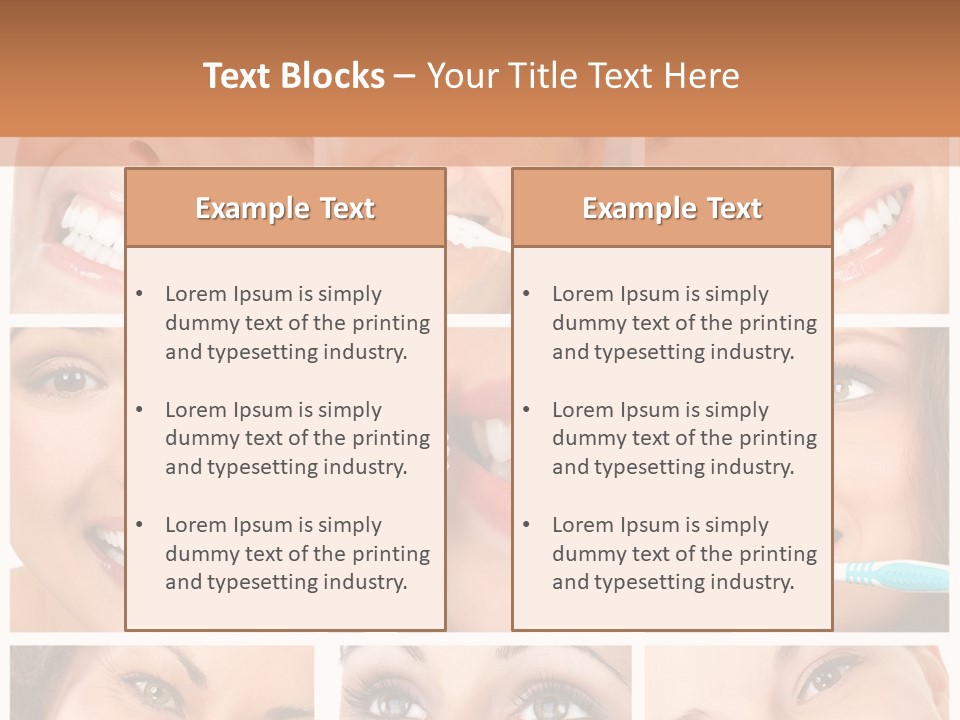 Mouth Female Dentist PowerPoint Template
