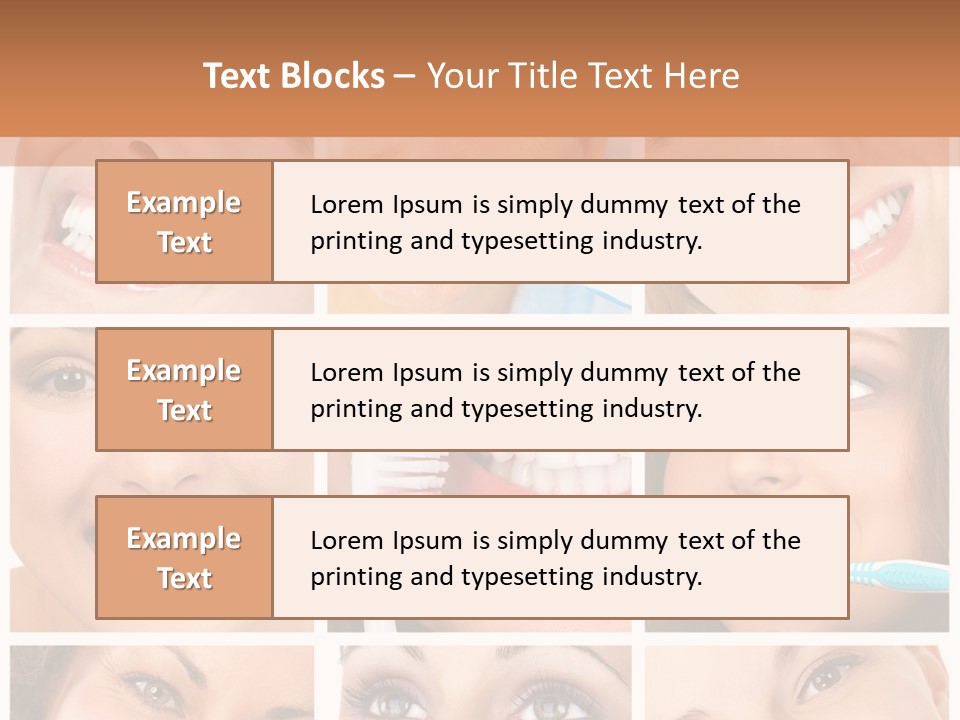 Mouth Female Dentist PowerPoint Template