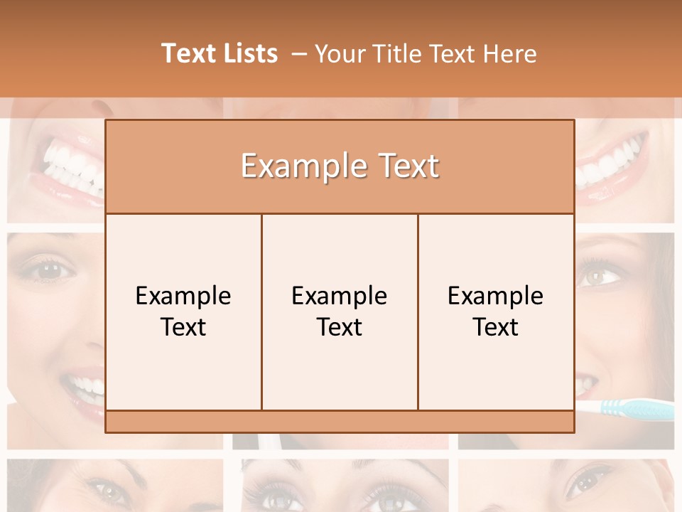 Mouth Female Dentist PowerPoint Template