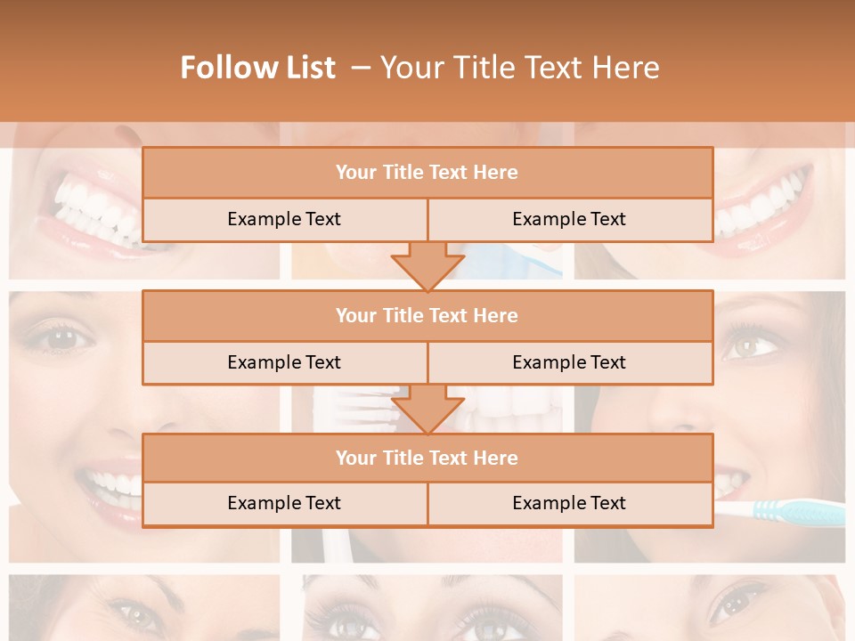 Mouth Female Dentist PowerPoint Template